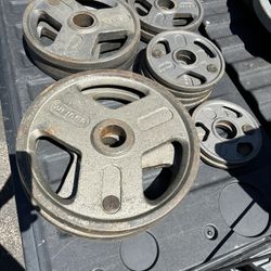 235lb Olympic weight set-Weider