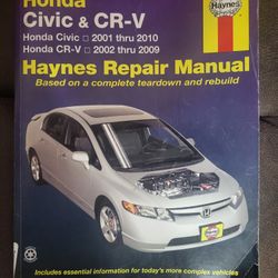 Haynes Honda Civic / CRV Manual 