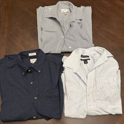 3 Young Men/tween/teen Dress Shirts Xs And 2