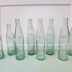 Vintage Coca Cola Glass Bottles (1970s Era)