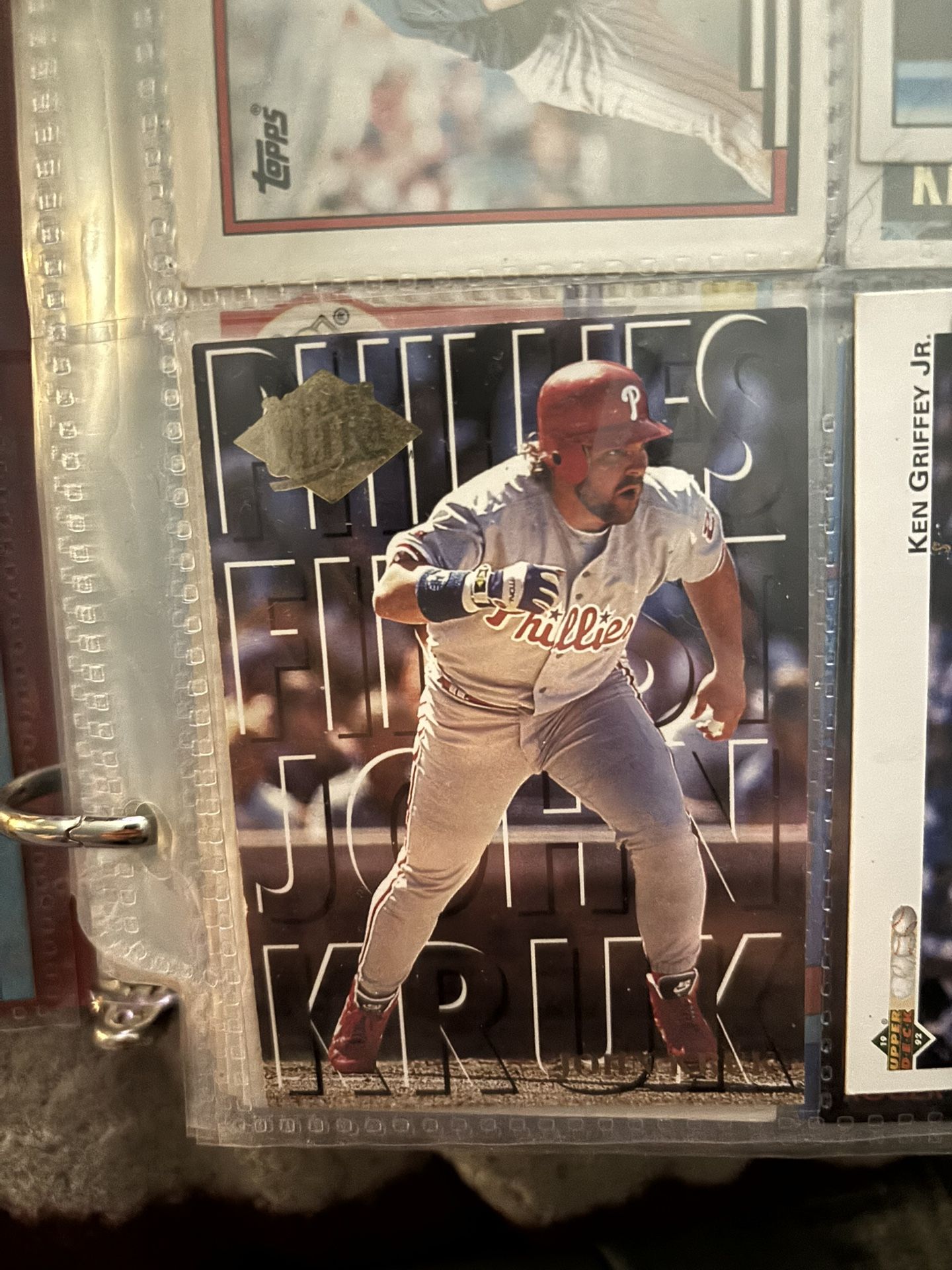 1994 Ultra Fleer #10 John Kruk baseball card #MLB