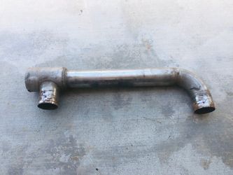 Chevy 350 stainless crossover exhaust for direct drive