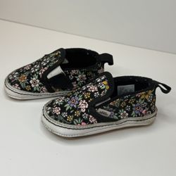 Vans Kids/Toddler Slip-on V Crib (Fun Floral) Size 4.0