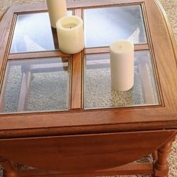 Large Coffee Table Wood And Glass