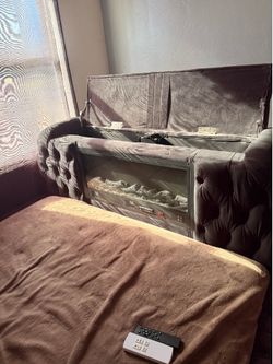 Bed with mattress