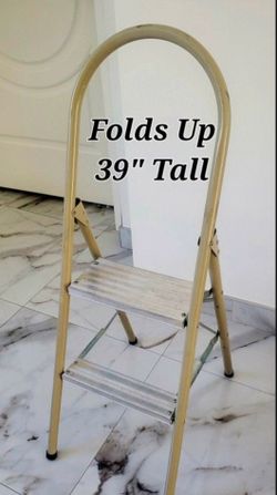 Step Stool Folds Up Vintage 