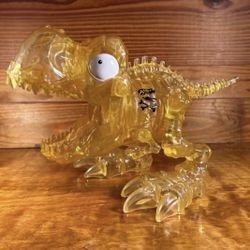 Zuru Smashers Dino Island Titan Mega Figure 7" Tall Yellow Clear RARE