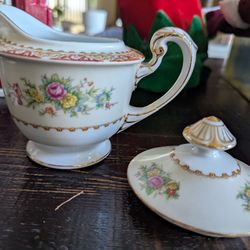 Sango China Occupied Japan Creamer And Sugar Bowl Lid