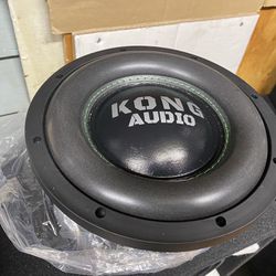 New 8” Kong Audio 1200w Max Power Subwoofer ( 1 Available)
