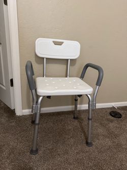 Shower Chair with Arms and Back