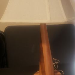 Mid Century Modern wood taper Lamp