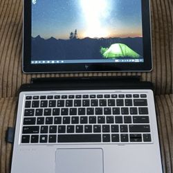 Touchscreen HP Elite 2 In 1 Laptop/Tablet Intel Core i5 16 GB RAM 256 GB SSD 2K High Resolution LCD Dual Webcam USB C Ports 