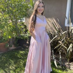 Long Pink Dress From Maceys 