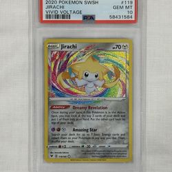 PSA 10 Gem Mint 2020 Jirachi Amazing Rare 119/185 Vivid Voltage