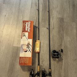 Fishing Gear (2 rods/3reels/rod holder)