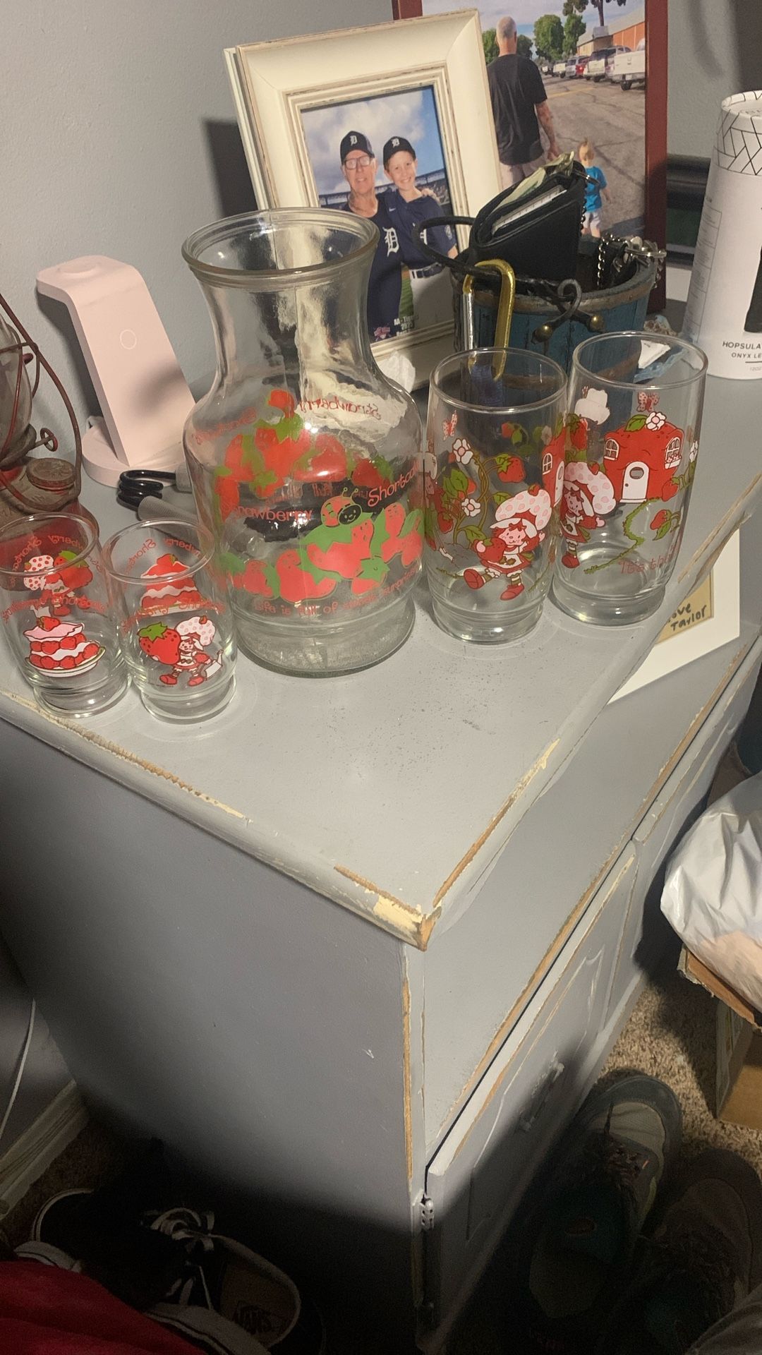 1980s Strawberry Short Cake 2 Large 2small And One Pitcher Bundle Deal