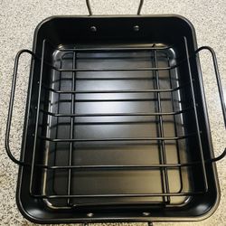 Pioneer Woman roasting pan with rack