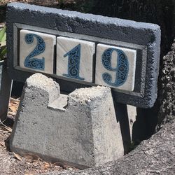 Custom 3.5x3.5 Address Tiles 