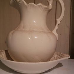 Vintage Pitcher and wash basin