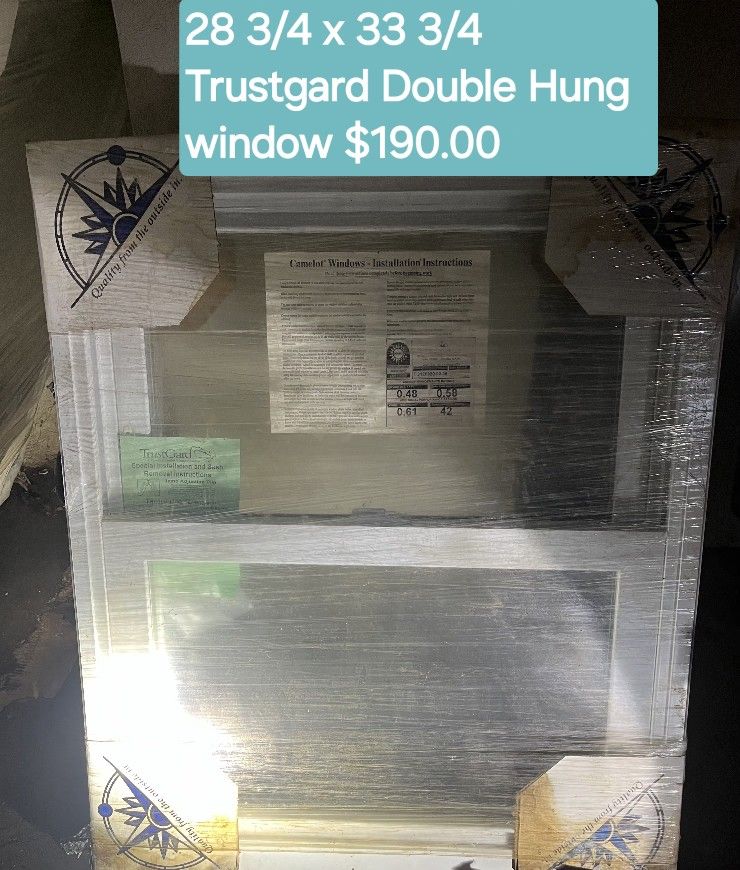 Trustgard Double Hung Windows 3 Sizes