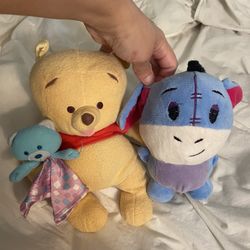 Winnie The Pooh & Eeyore  Plushies