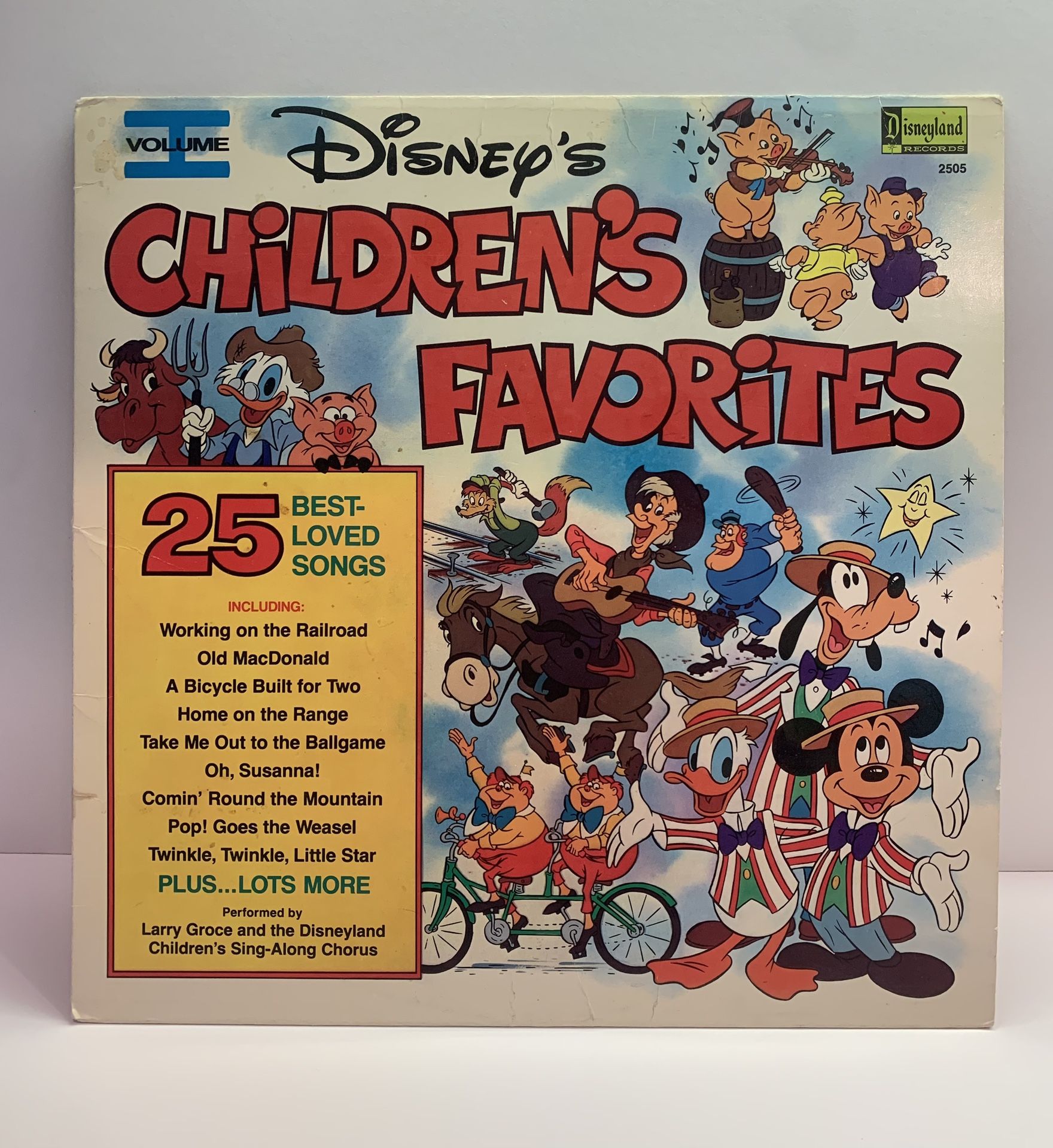 Walt Disney's Children's Favorites Vol I Album 1985 Disneyland 25 Songs VINTAGE