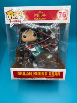 (NEW) Funko POP! Rides: Disney’s Mulan #76 Mulan On Khan (PERFECT Birthday Gift Idea for Disney Fans and Collectors)