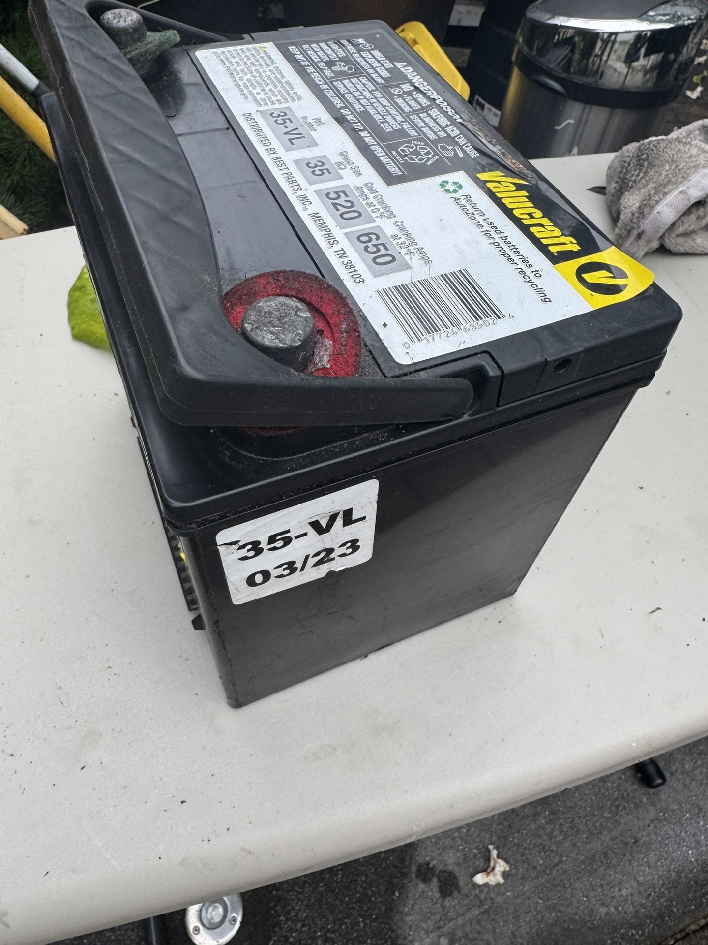 One Year Old Car Battery