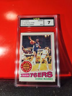 1977 Topps Basketball George McGinnis HOF 1ST TEAM ALL-STAR #50 UCG 7 NM
