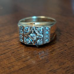 Men's Size 13 Ring 1 1/3 CTW Band