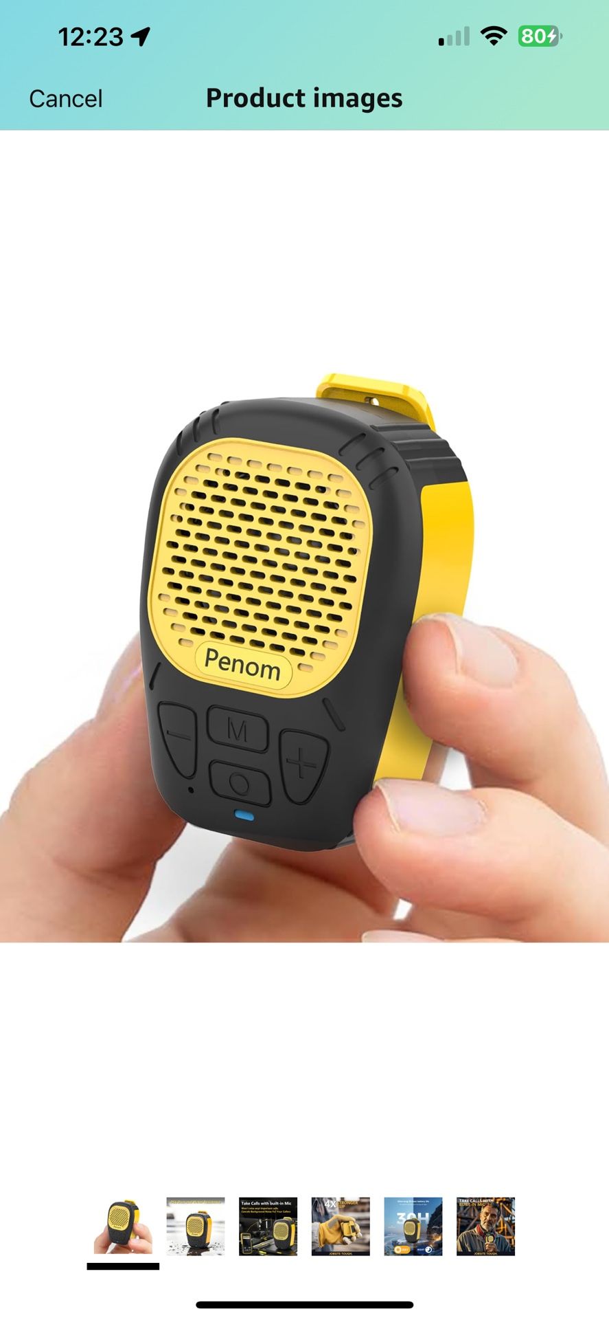 Wearable Bluetooth Speaker, Water-Resistant Portable Speaker Bluetooth,Built in Mic for Hands-Free/Call, Suitable for Indoor & Outdoor Use (Update Ver