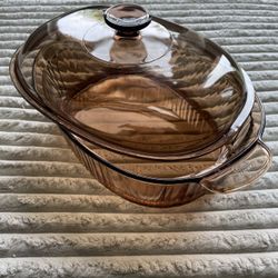 Vintage Pyrex Vision Corning Ware 4L Casserole Dish 