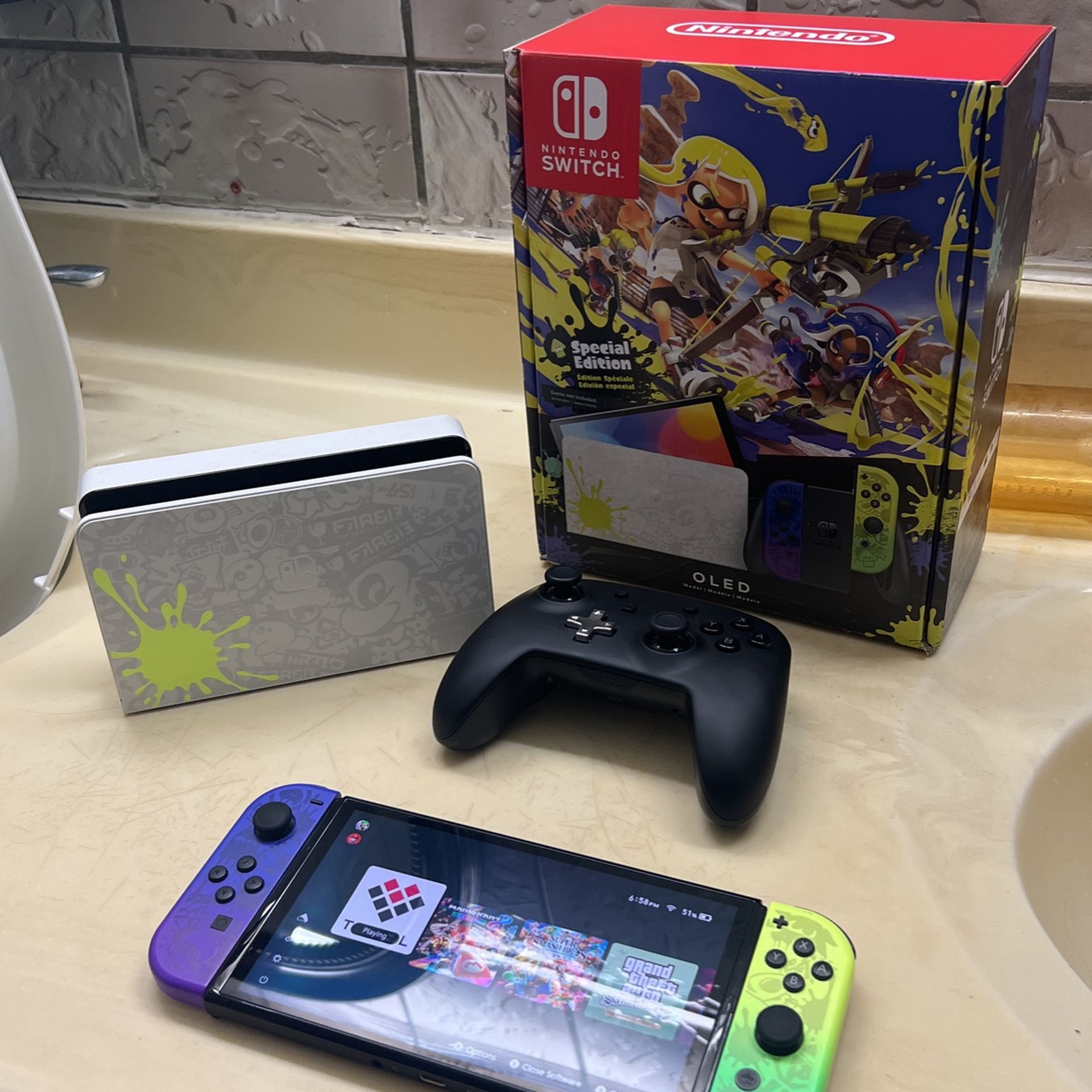 HWFLY OLED Nintendo Switch (Splatoon Edition)