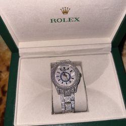 Moissanite Sky Dweller Rolex