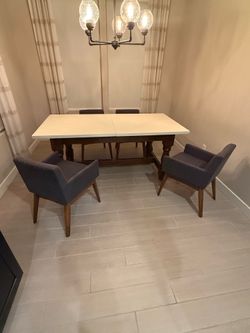 Dining room table and chairs