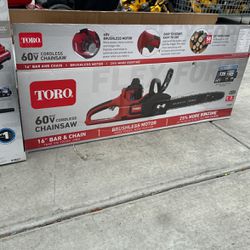 Toro 60v Chainsaw With Battery And Charger
