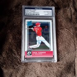 Psa Dna Autographed Trea Turner Card