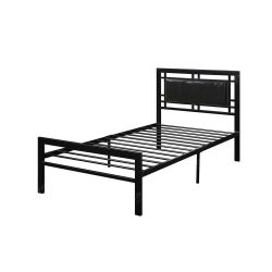 Brand New Black/Silver/White Twin Platform Bedframe