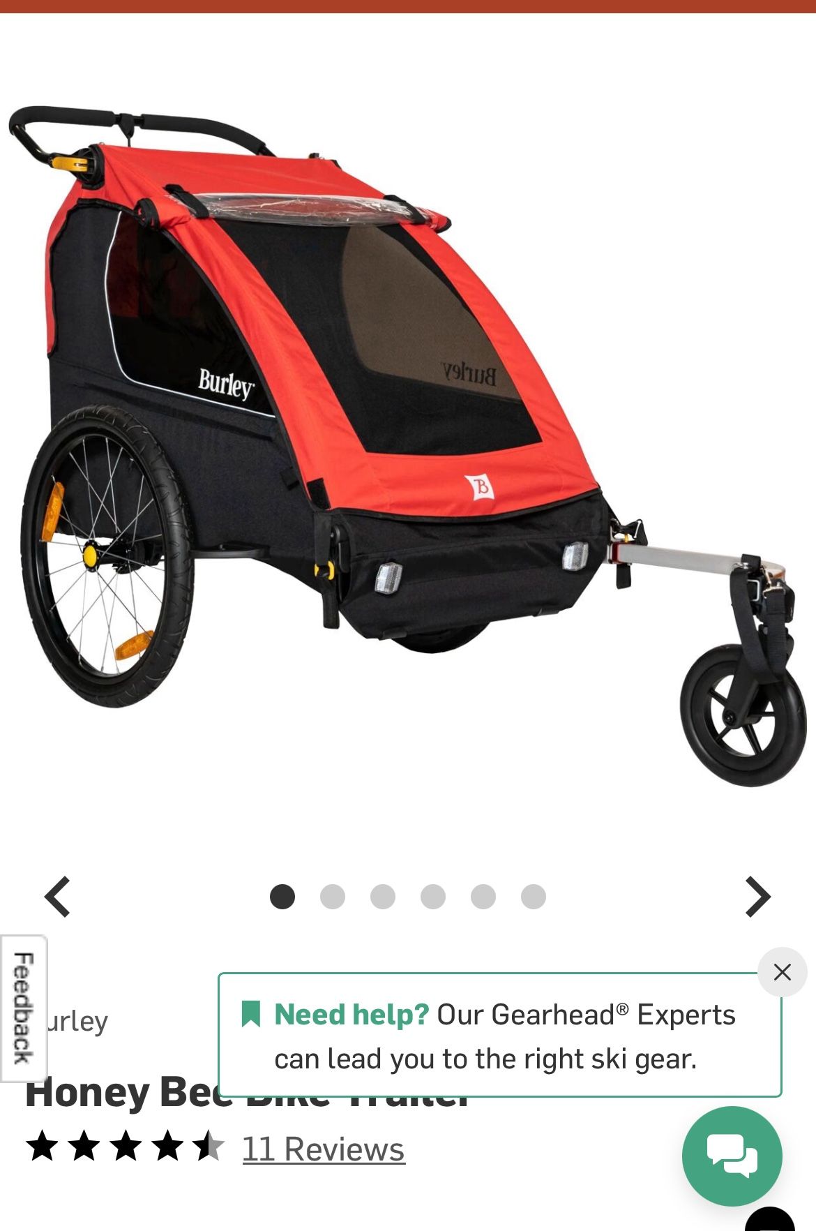 Burley Double Trailer/stroller