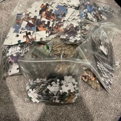 Tons Of Kids Puzzles Pieces All There 