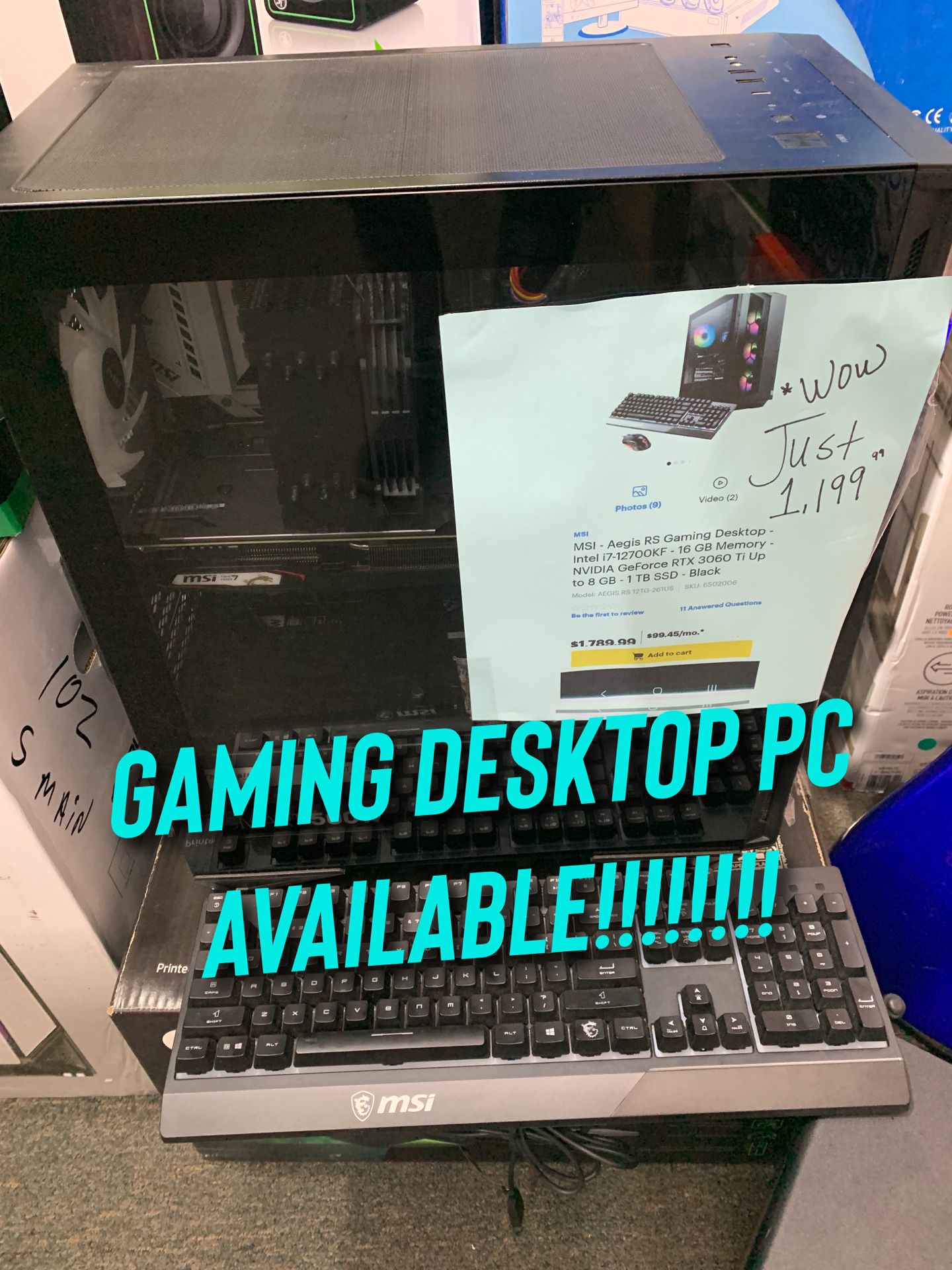 GAMING DESKTOP PC AVAILABLE!!!!!!!!
