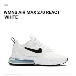 Womens Nike Air Max 270 React White