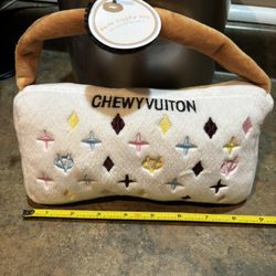 Chewy Vuiton dog toy.  Plush dog toy. New. Purse Toy 