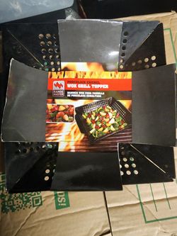porcelain enamel wok grill topper