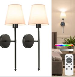 NIORSUN Battery Wall Sconces - Black
