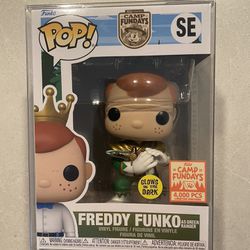 GLOW Freddy Funko as Green Ranger Funko Pop *MINT* 2023 Camp Fundays Box of Fun GITD LE4000 Exclusive with protector MMPR Power Rangers
