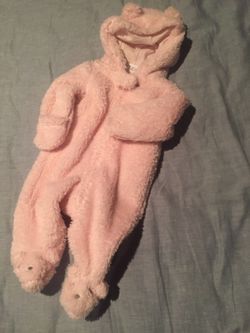 Pink warm onesie
