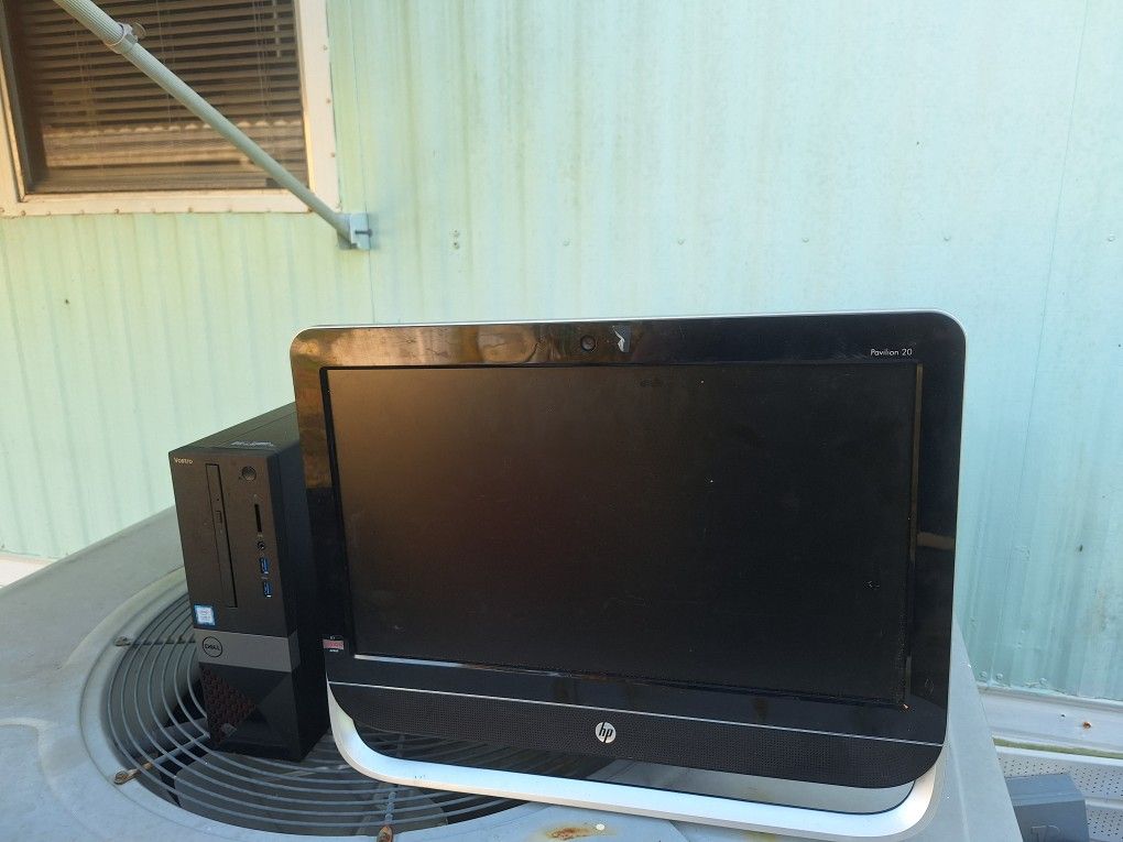 Two Computers HP Dell Sold As Is Parts