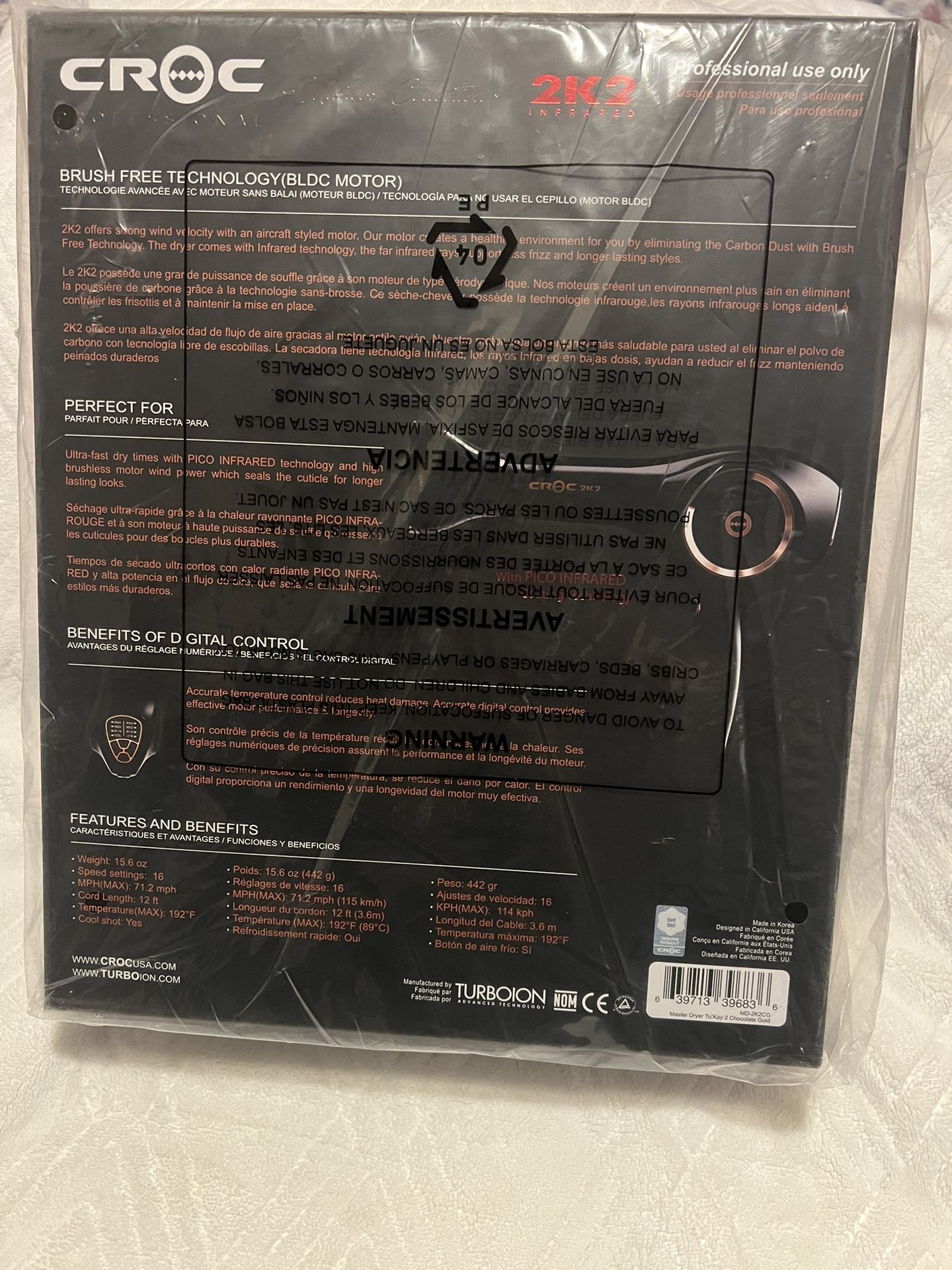 Croc 2K2 Infrared Blow Dryer