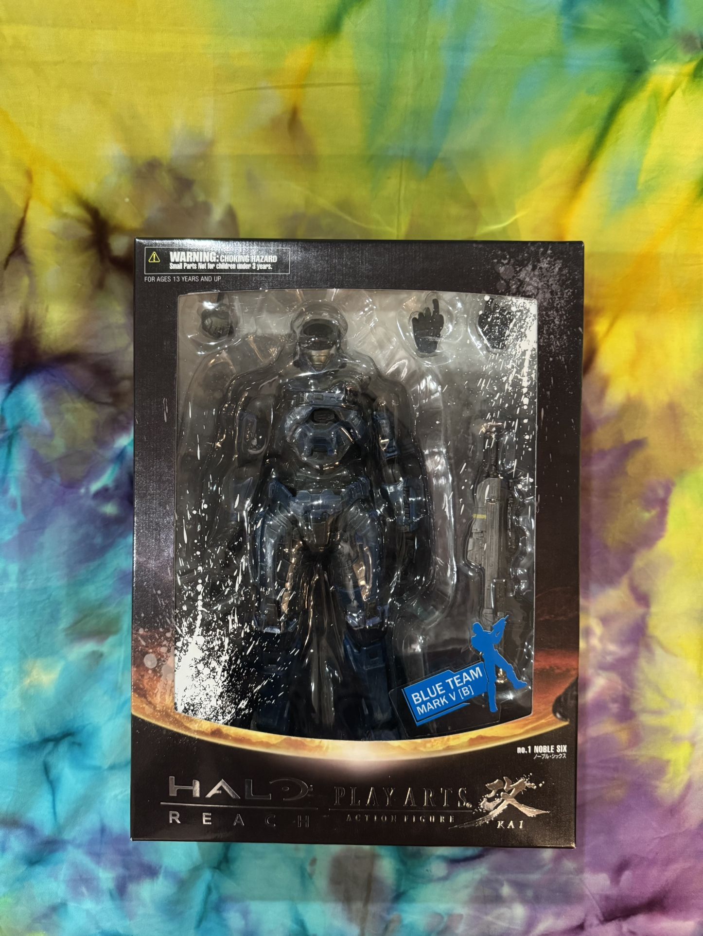 Square Enix Halo Reach Noble Six (BLUE) Play Arts Kai Action Figure SDCC